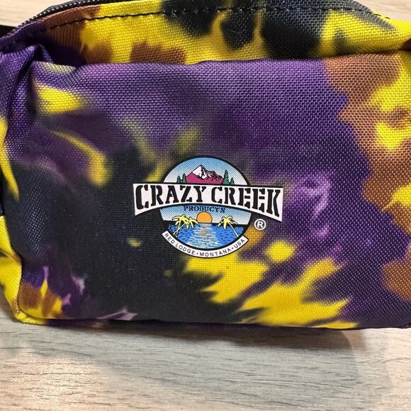 Crazy Creek Hip Ditty Tie-Dye Bag Fanny Pack Waist‎ Pack Purple & Yellow - Picture 2 of 5